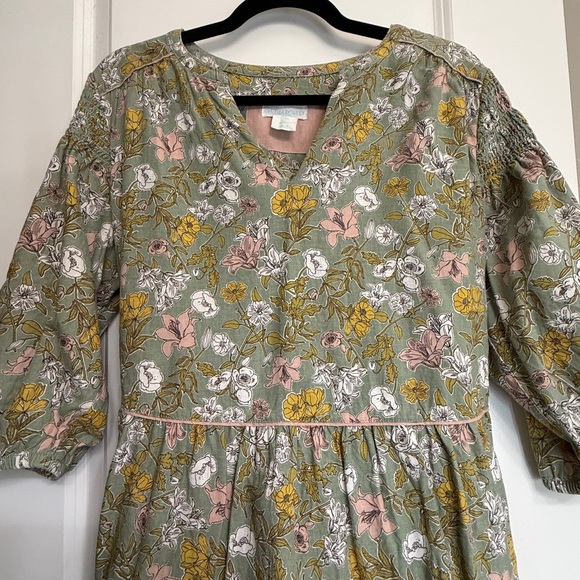 Cynthia Rowley Green Floral Tiered Dress Size Large - Picture 3 of 7